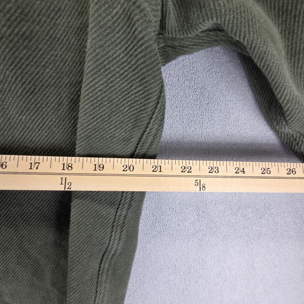 Patagonia Shirt Mens Medium Green Fjord Loft Thick Flannel Outdoor Heavy - Picture 3 of 8